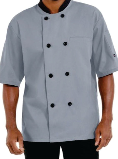Chef Coat Short Sleeve- Grey Half sleeve ECC-106 Moq-2