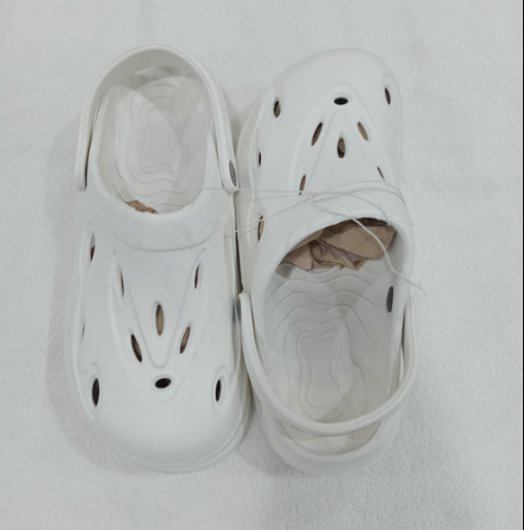 EVA Clog Slipper – White & Black – Rs. 220 Per Pair