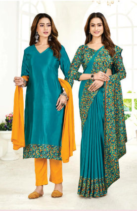SAREE & UNSTITCHED SALWAR SUIT STYLE D.NO. 3276/ 3276-D PRICE RS 575