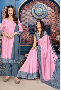 SAREE & UNSTITCHED SALWAR SUIT STYLE D.NO. 3324/ 3324-D PRICE RS 575