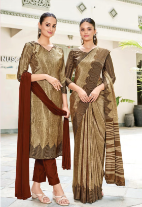 SAREE & UNSTITCHED SALWAR SUIT STYLE D.NO. 3345/ 3345-D PRICE RS 575