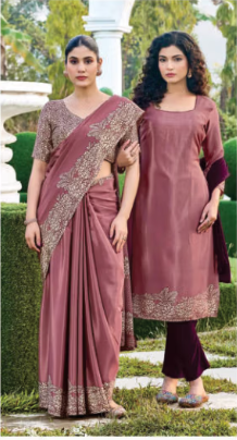 SAREE & UNSTITCHED SALWAR SUIT STYLE D.NO. 3383/ 3383-D PRICE RS 575