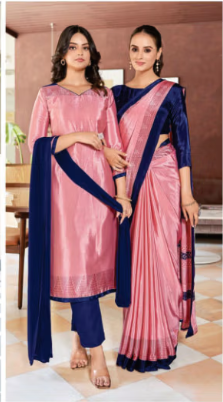 SAREE & UNSTITCHED SALWAR SUIT STYLE D.NO. 3330/ 3330-D PRICE RS 575