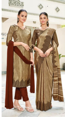 SAREE & UNSTITCHED SALWAR SUIT STYLE D.NO. 3345/ 3345-D PRICE RS 575