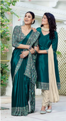 SAREE & UNSTITCHED SALWAR SUIT STYLE D.NO. 3356/ 3356-D PRICE RS 575