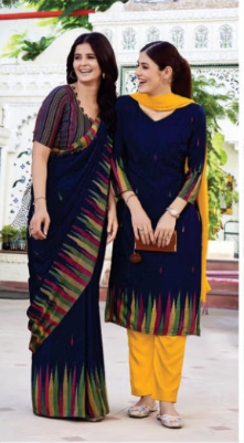 SAREE & UNSTITCHED SALWAR SUIT STYLE D.NO. 3358/ 3358-D PRICE RS 575