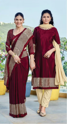 SAREE & UNSTITCHED SALWAR SUIT STYLE D.NO. 3360/ 3360-D PRICE RS 575