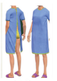 Unisex Patient Gown MUG-12 - Rs 315 Per Piece