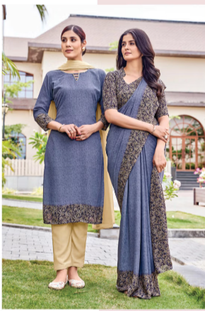 SAREE & UNSTITCHED SALWAR SUIT STYLE D.NO. 510/ 510-D PRICE RS 455