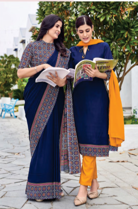 SAREE & UNSTITCHED SALWAR SUIT STYLE D.NO. 515/ 515-D PRICE RS 455