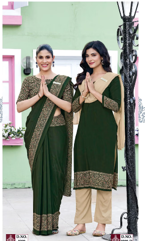 GANVESH PLUS SAREE & UNSTITCHED SALWAR SUIT D.NO. 9209 / 9209-D PRICE RS 615