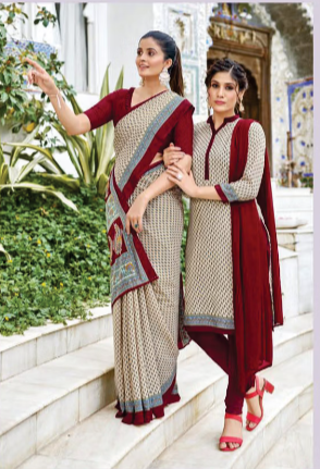 GANVESH PLUS SAREE & UNSTITCHED SALWAR SUIT D.NO. 9139 / 9139-D PRICE RS 615