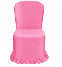 Plain Single Color Chair Cover for Plastic Armless Chairs | Bright Lycra 28 Gauge | Wedding, Party & Banquet Decor