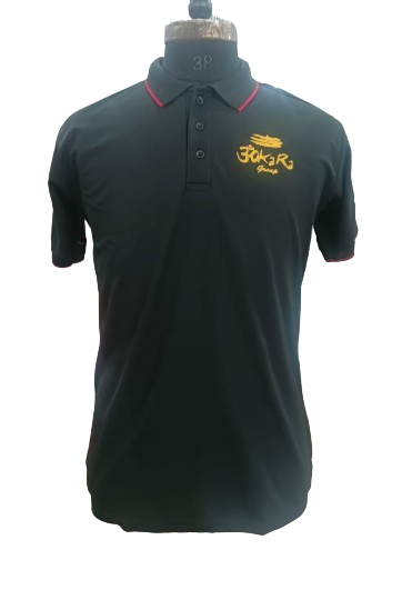 T-SHIRT SAP MATTY BLACK WITH RED TIPPING STYLE NO SMTS-0 PRICE RS 195 Per Piece (Copy)