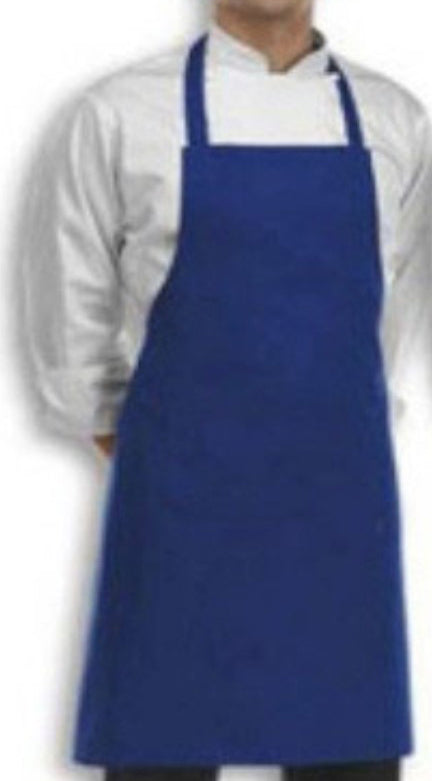 Apron Bib Gaberdine Royal Blue Moq 6