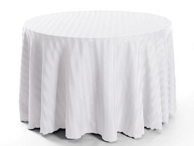 TABLE CLOTH MICRO POLYESTER STRIPE SIZE 60" X 60" RS 99