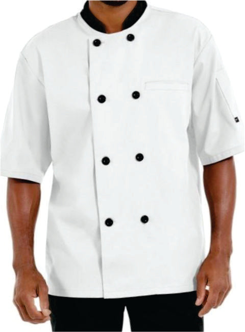 Chef Coat – Short Sleeve (White) –  ECC-101