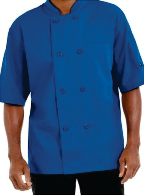 Chef Coat – Short Sleeve (Royal Blue) –  ECC-110