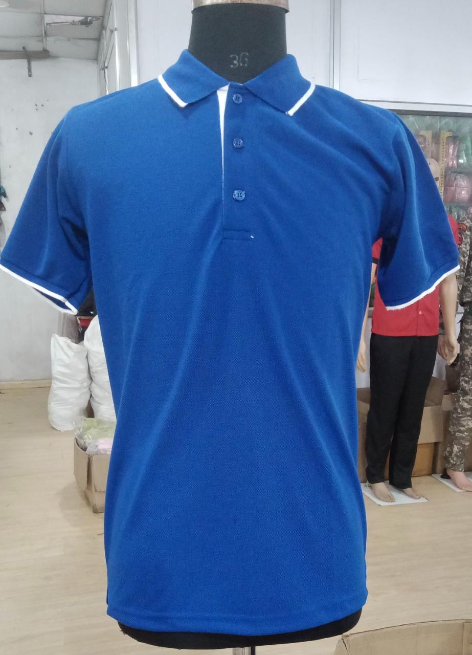 Tshirt Royal Blue with White Tipping. Premium T-Shirts – Sap Matti New Fusion Creations Rs 185
