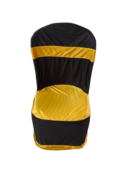 Plastic Armless Chair Cover Bright Lycra 28 Gauge with Contrast Band (Patta)
