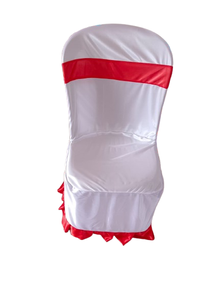 Plastic Armless Chair Cover Bright Lycra 28 Gauge with Contrast Band (Patta)