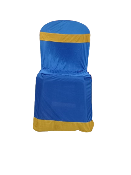 Plastic Armless Chair Cover Bright Lycra 28 Gauge with Contrast Band (Patta)