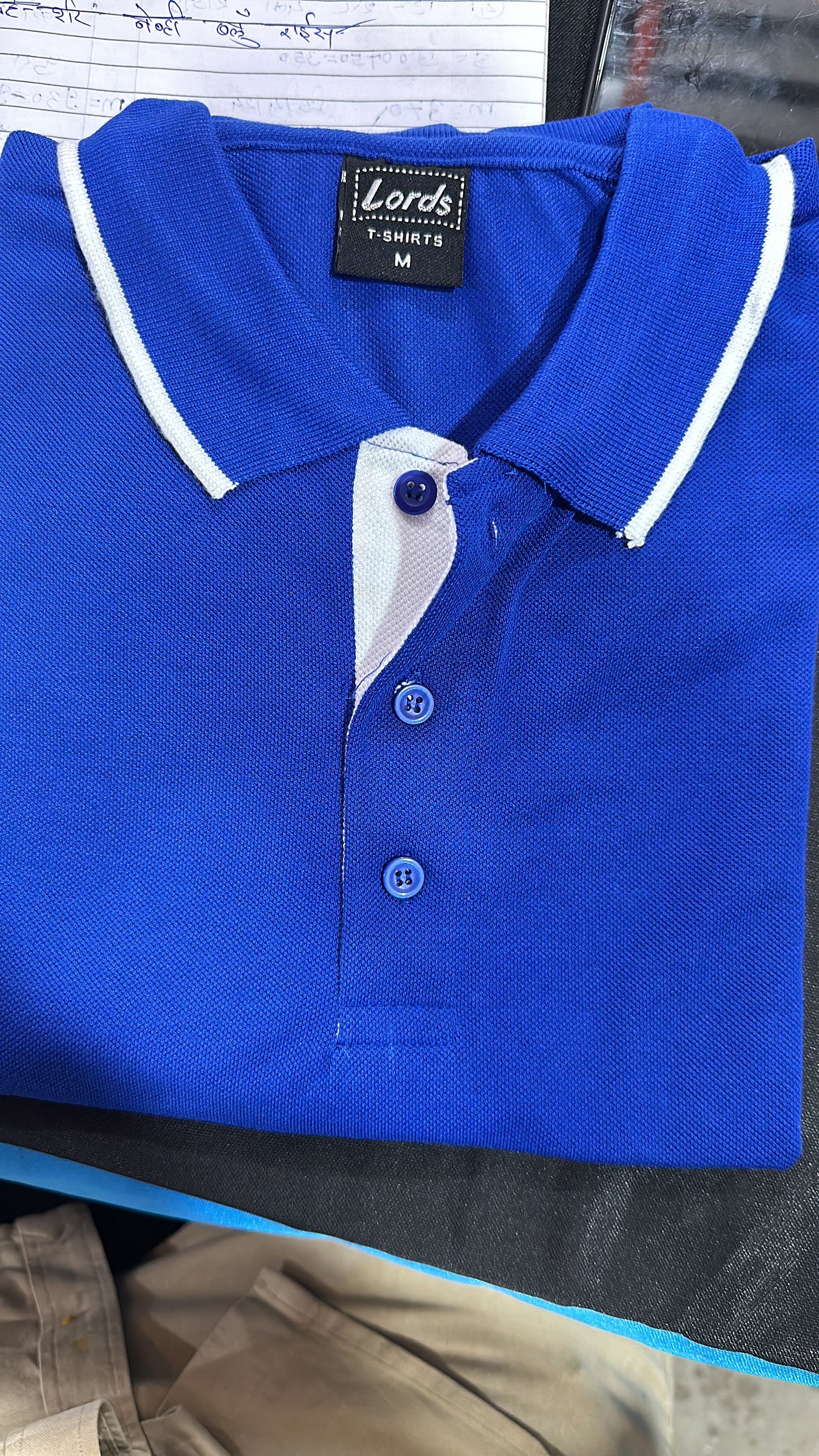 Tshirt Royal Blue with White Tipping. Premium T-Shirts – Sap Matti New Fusion Creations Rs 185