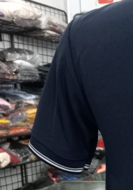 T-SHIRT SAP MATTY NAVY BLUE WITH TWO WHITE TIPPING STYLE NO SMTD-04 PRICE RS 199 Per Piece