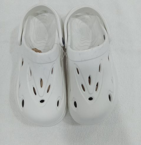 EVA Clog Slipper – White & Black – Rs. 220 Per Pair
