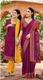 SAREE & UNSTITCHED SALWAR SUIT STYLE  D.NO. 3377/ 3377-D PRICE RS 575