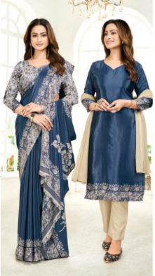 SAREE & UNSTITCHED SALWAR SUIT STYLE D.NO. 3316/ 3316-D PRICE RS 575