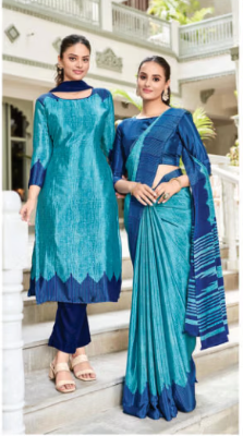 SAREE & UNSTITCHED SALWAR SUIT STYLE D.NO. 3346/ 3346-D PRICE RS 575