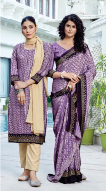 SAREE & UNSTITCHED SALWAR SUIT STYLE D.NO. 3372/ 3372-D PRICE RS 575