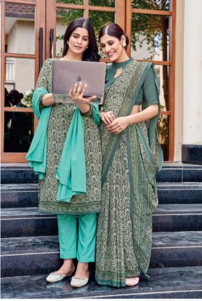 SAREE & UNSTITCHED SALWAR SUIT STYLE D.NO. 526/ 526-D PRICE RS 455