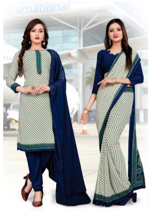 SAREE & UNSTITCHED SALWAR SUIT STYLE D.NO. 311/ 311-D PRICE RS 455