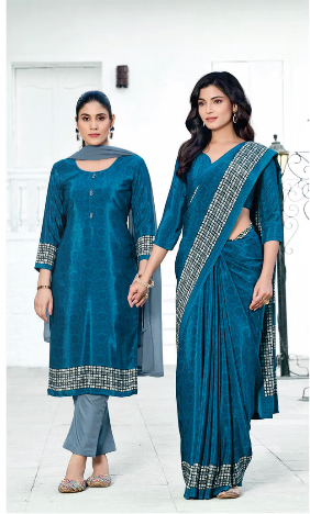 GANVESH PLUS SAREE & UNSTITCHED SALWAR SUIT D.NO. 9220 / 9220-D PRICE RS 615
