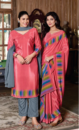 GANVESH PLUS SAREE & UNSTITCHED SALWAR SUIT D.NO. 9226 / 9226-D PRICE RS 615