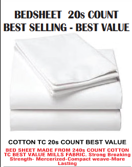 20s Count Cotton Bedsheet – Best Value Premium White Hotel Bed Sheet