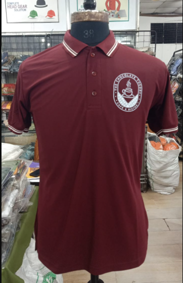 T-SHIRT SAP MATTY PURPLE WITH TWO WHITE TIPPING STYLE NO SMTD-03 PRICE RS 199 Per Piece
