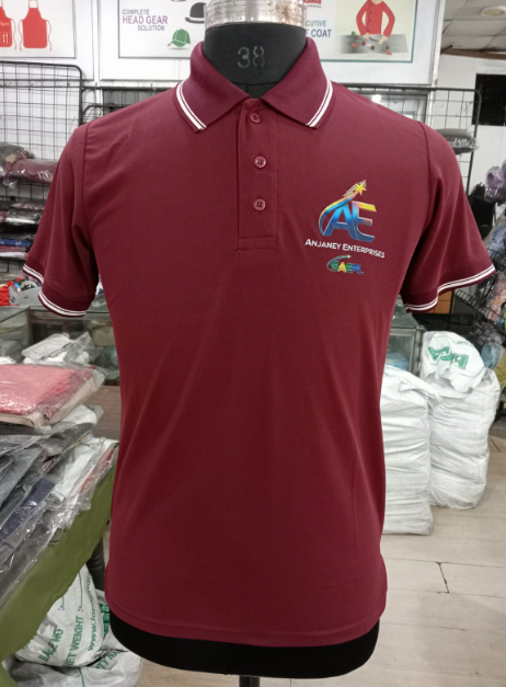 T-SHIRT SAP MATTY PURPLE WITH TWO WHITE TIPPING STYLE NO SMTD-03 PRICE RS 199 Per Piece