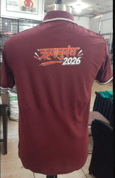 T-SHIRT SAP MATTY PURPLE WITH TWO WHITE TIPPING STYLE NO SMTD-03 PRICE RS 199 Per Piece