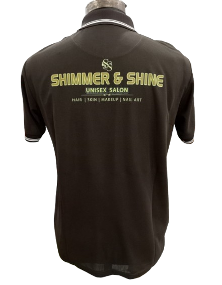 T-SHIRT SAP MATTY BROWN WITH TWO WHITE TIPPING STYLE NO SMTD-05 PRICE RS 199 Per Piece