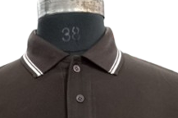 T-SHIRT SAP MATTY BROWN WITH TWO WHITE TIPPING STYLE NO SMTD-05 PRICE RS 199 Per Piece