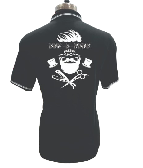 T-SHIRT SAP MATTY BLACK WITH TWO WHITE TIPPING STYLE NO SMTD-01 PRICE RS 199 Per Piece