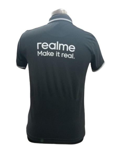 T-SHIRT SAP MATTY BLACK WITH TWO WHITE TIPPING STYLE NO SMTD-01 PRICE RS 199 Per Piece