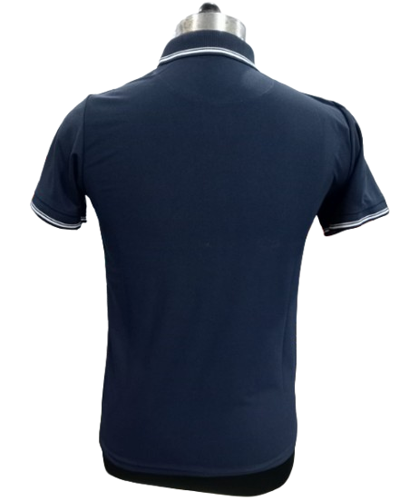 T-SHIRT SAP MATTY NAVY BLUE WITH TWO WHITE TIPPING STYLE NO SMTD-04 PRICE RS 199 Per Piece