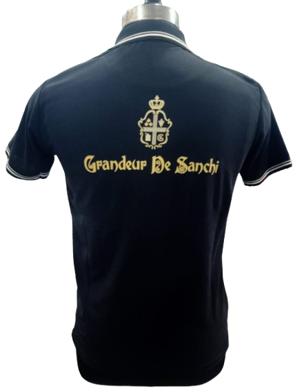 T-SHIRT SAP MATTY NAVY BLUE WITH TWO WHITE TIPPING STYLE NO SMTD-04 PRICE RS 199 Per Piece