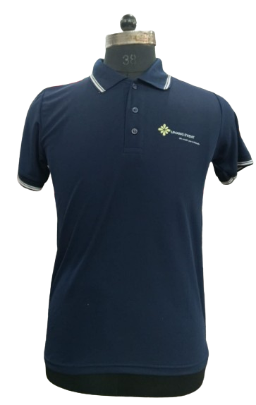 T-SHIRT SAP MATTY NAVY BLUE WITH TWO WHITE TIPPING STYLE NO SMTD-04 PRICE RS 199 Per Piece
