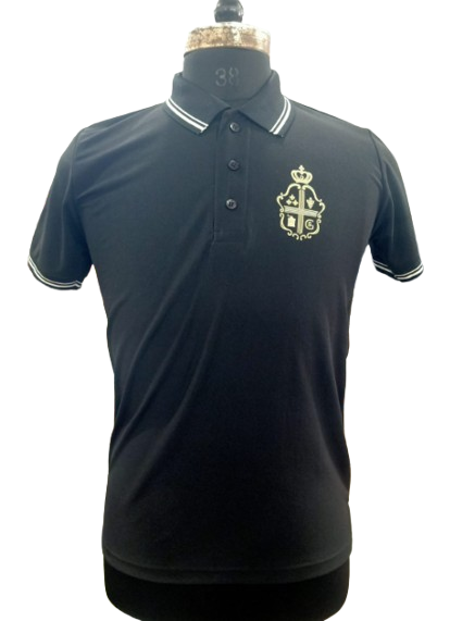 T-SHIRT SAP MATTY NAVY BLUE WITH TWO WHITE TIPPING STYLE NO SMTD-04 PRICE RS 199 Per Piece