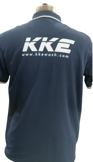T-SHIRT SAP MATTY NAVY BLUE WITH TWO WHITE TIPPING STYLE NO SMTD-04 PRICE RS 199 Per Piece